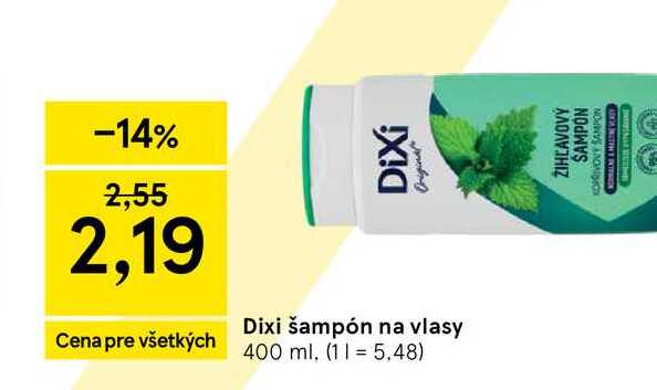 Dixi šampón na vlasy 400 ml