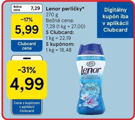 Lenor perličky 270 g