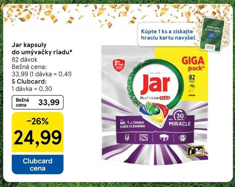 Jar kapsuly do umývačky riadu 82 dávok