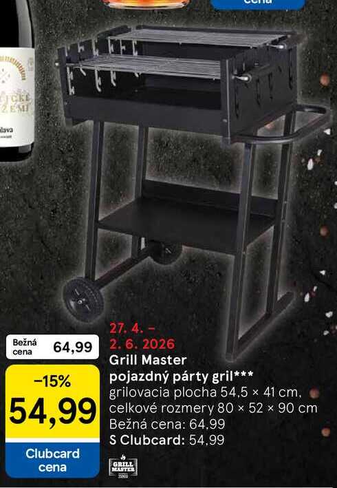 Grill Master pojazdný párty gril