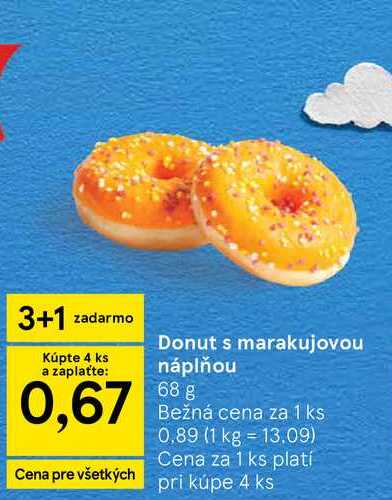 Donut s marakujovou náplňou 68 g