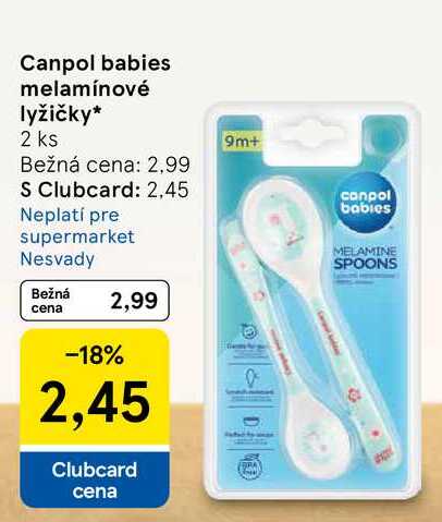 Canpol babies melamínové lyžičky 2 ks