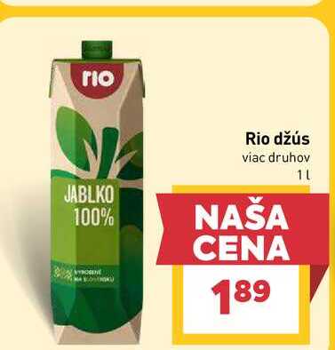 Rio džús viac druhov 1l
