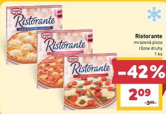Ristorante mrazená pizza rôzne druhy 1 ks