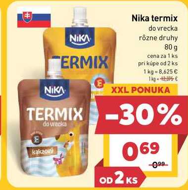 Nika termix do vrecka rôzne druhy 80 g