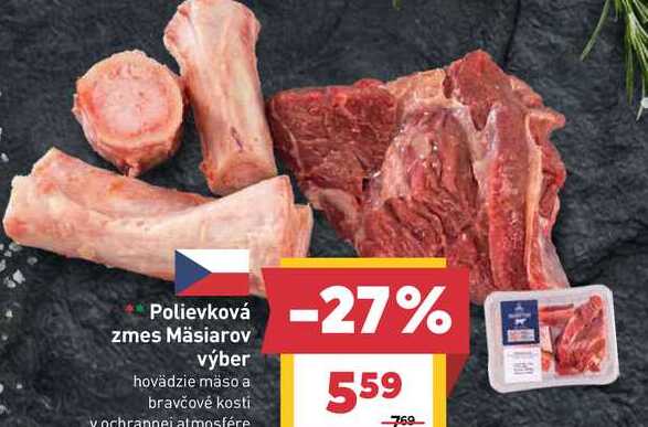 Polievková zmes Mäsiarov výber hovädzie mäso a bravčové kosti 1kg