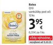 Balea Q10 vankúšiky pod oči, 12 ks