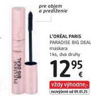 L'ORÉAL PARIS PARADISE BIG DEAL maskara, 1 ks