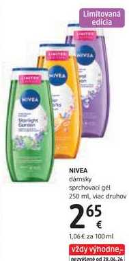 NIVEA dámsky sprchovaci gel, 250 ml