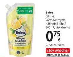 Balea tekuté krémové mydlo náhradná náplň, 500 ml