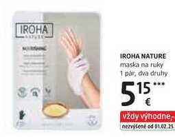 IROHA NATURE maska na ruky, 1 pár