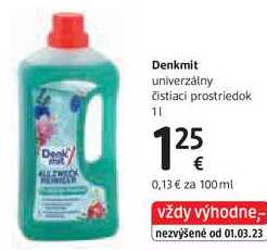 Denkmit univerzálny čistiaci prostriedok, 1 l