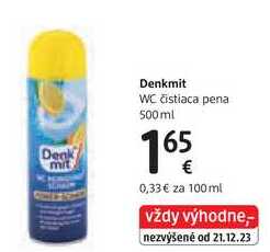 Denkmit WC čistiaca pena, 500 ml