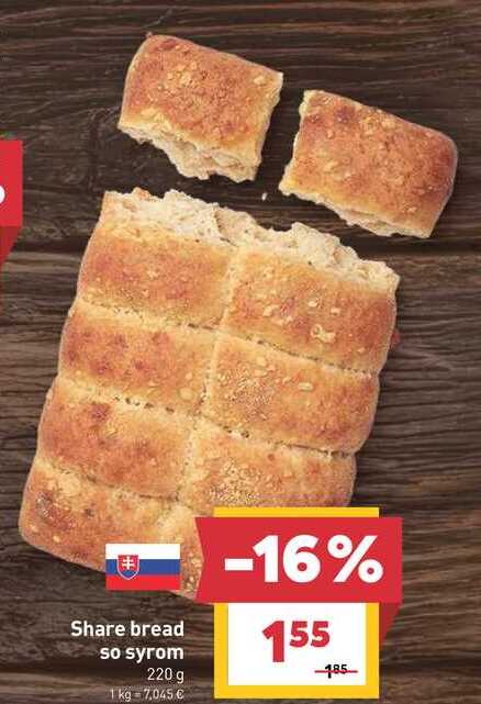 Share bread so syrom 220 g 