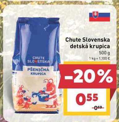 Chute Slovenska detská krupica 500 g 