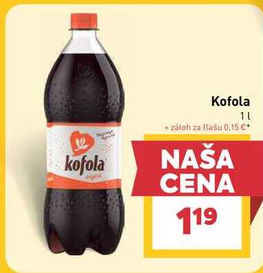 Kofola 1 l, vybrané druhy v akcii