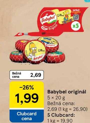 Babybel originál 5x20g