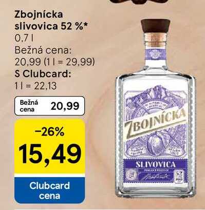 Zbojnícka slivovica 52 % 0,7l