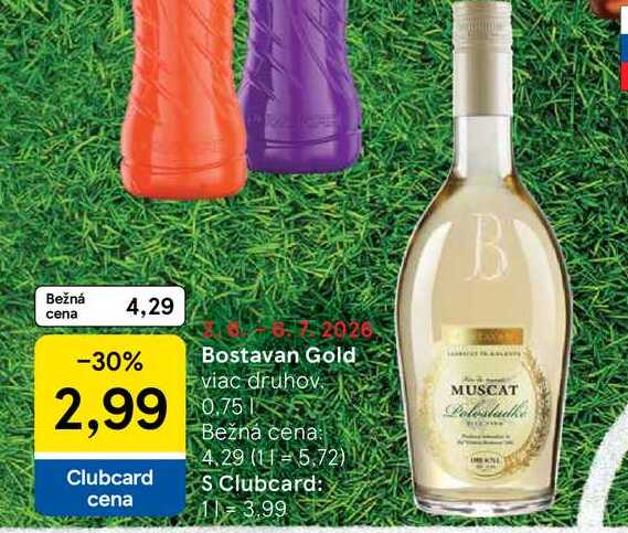 Bostavan Gold viac druhov 0.75 l