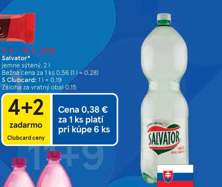 Salvator jemne sýtený, 2l
