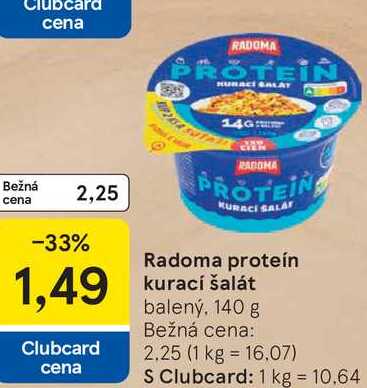 Radoma proteín kurací šalát 140 g