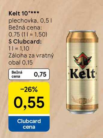 Kelt 10° plechovka, 0,5l