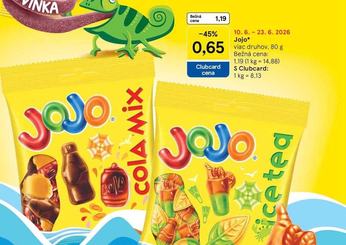 Jojo viac druhov, 80 g