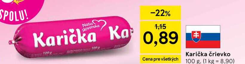 Karička črievko 100 g