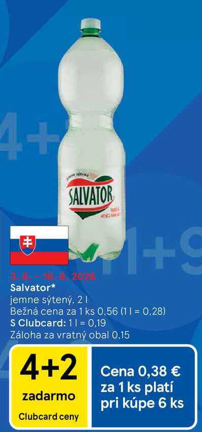 Salvator jemne sýtený, 2L