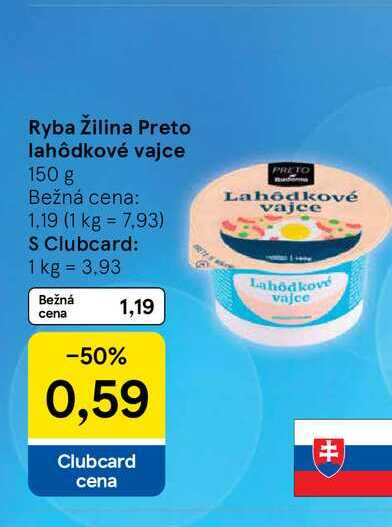 Ryba Žilina Preto lahôdkové vajce 150 g