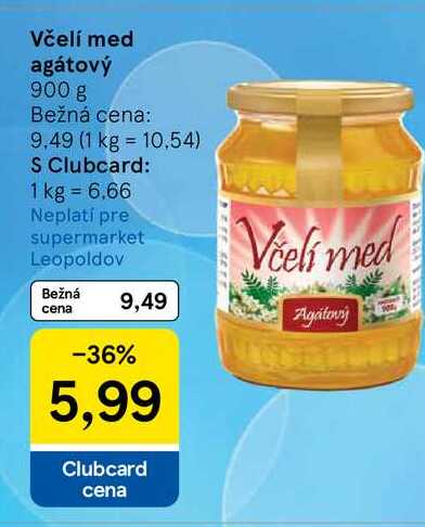 Včelí med agátový 900 g