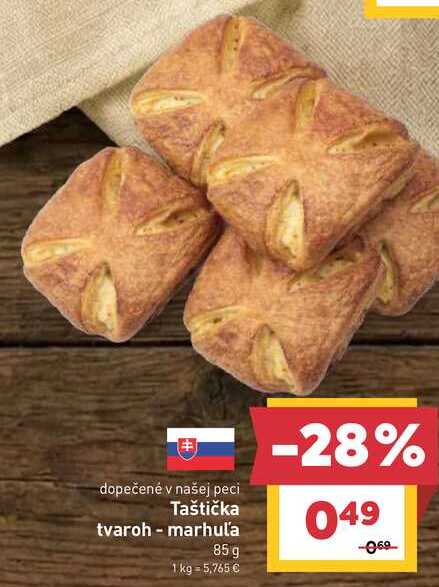 Taštička i tvaroh - marhuľa 85 g