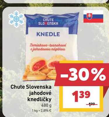 Chute Slovenska jahodové knedličky 480 g