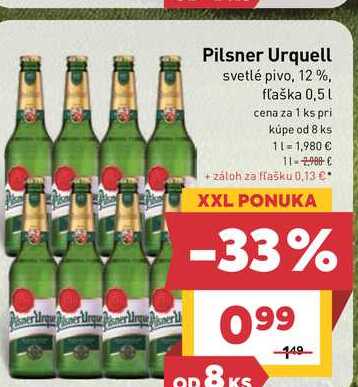 Pilsner Urquell 500 ml flaša