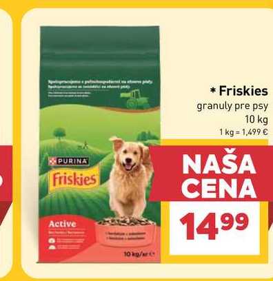 Friskies granuly pre psy 10 kg