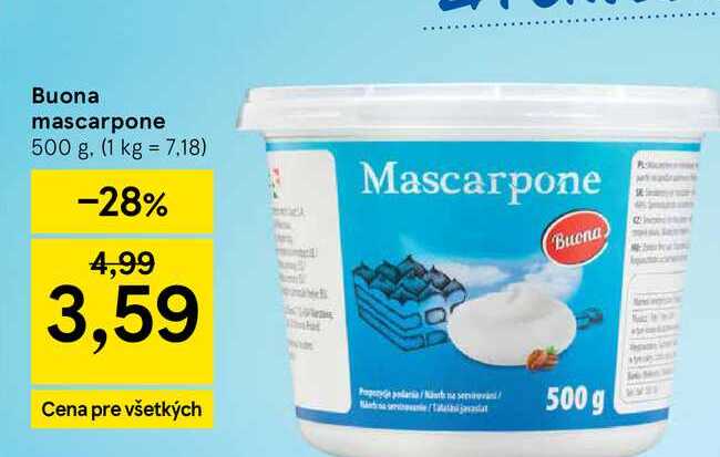 Buona mascarpone 500 g