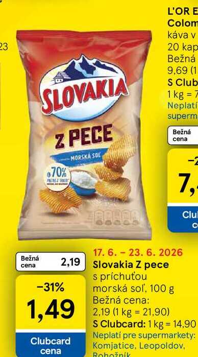 Slovakia Z pece s príchuťou morská soľ, 100 g