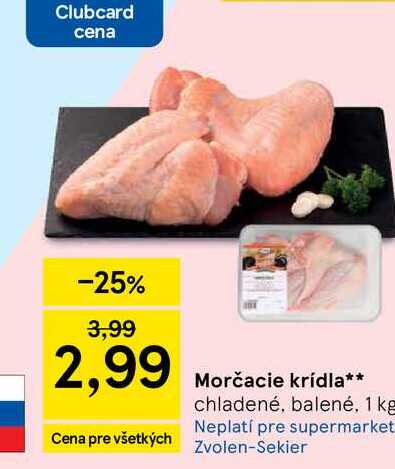 Morčacie krídla chladené, balené, 1 kg