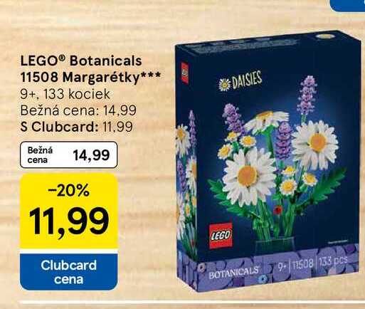LEGO® Botanicals 11508 Margarétky 9+, 133 kociek 