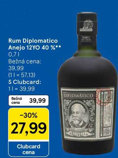 Diplomatico Anejo 12YO 40 % 0,7l