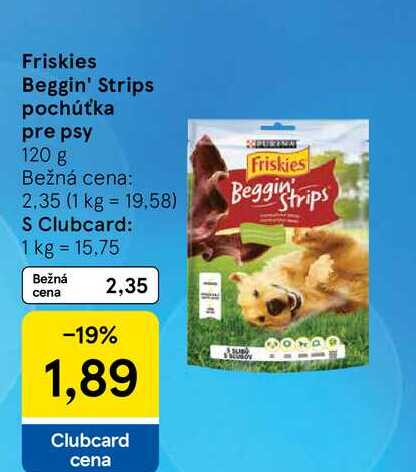 Friskies Beggin' Strips pochúťka pre psy 120 g 