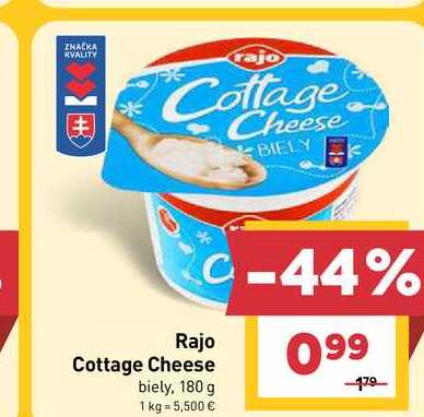 Rajo Cottage Cheese biely, 180 g