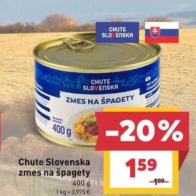 Chute Slovenska zmes na špagety 400 g