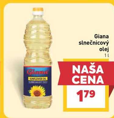 Giana slnečnicový olej 1l