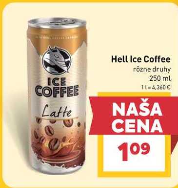 Hell Ice Coffee rôzne druhy 250 ml