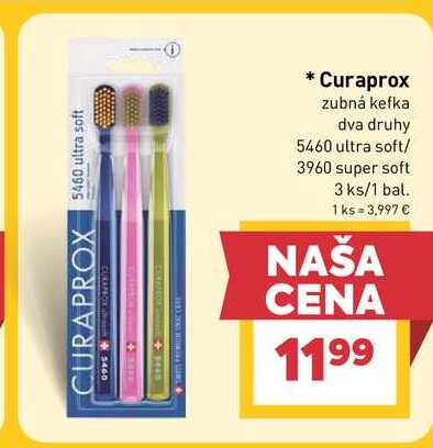 Curaprox zubná kefka dva druhy 5460 ultra soft/ 3960 super soft 3ks/1 bal.