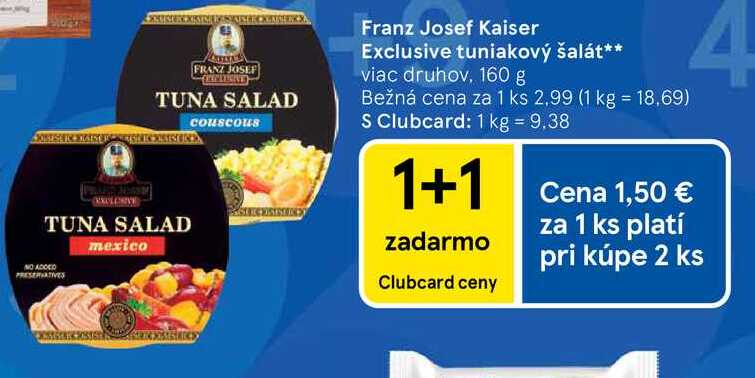 Franz Josef Kaiser Exclusive tuniakový šalát viac druhov 160 g