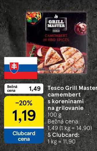 Grill Master camembert s koreninami na grilovanie 100 g 
