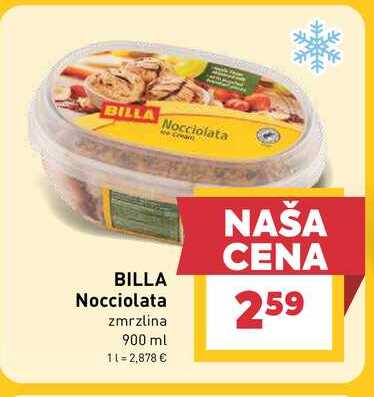 BILLA Nocciolata zmrzlina 900 ml