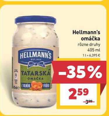 Hellmann's Tatárska omáčka 405 ml